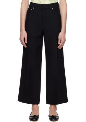 JW Anderson Black Cropped Tailored Trousers