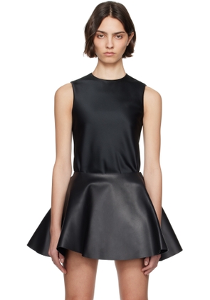 JW Anderson Black Bias Cut Sleeveless Top