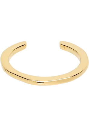 AMI Paris Gold Brass Dune Small Size Cuff Bracelet