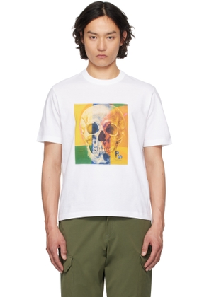 PS by Paul Smith White Skull Square T-shirt