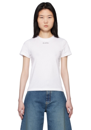 ALAÏA White Classic Cotton T-shirt