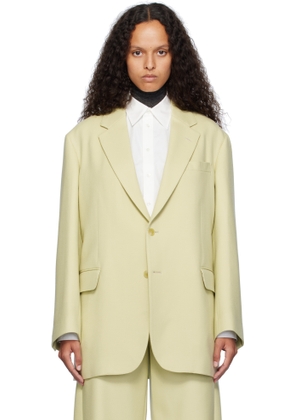 AURALEE Yellow Light Melton Blazer