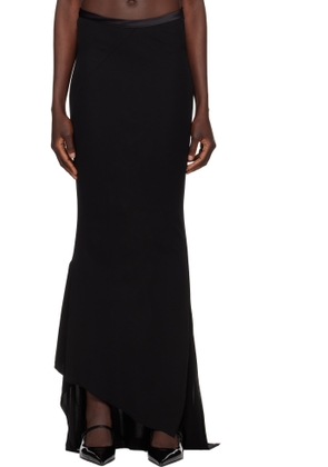 AARON ESH Black Fishtail Maxi Skirt