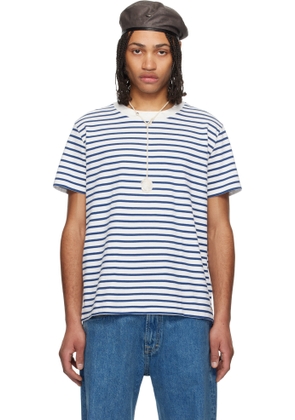 OUR LEGACY White & Blue Bliss T-shirt