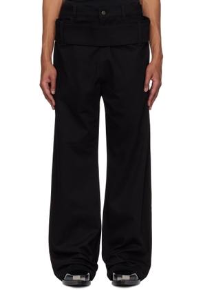 Courrèges Black Double Belt Jeans