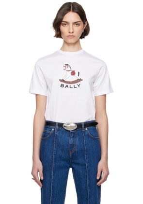 Bally White Beni Bischof Rocking Horse T-shirt