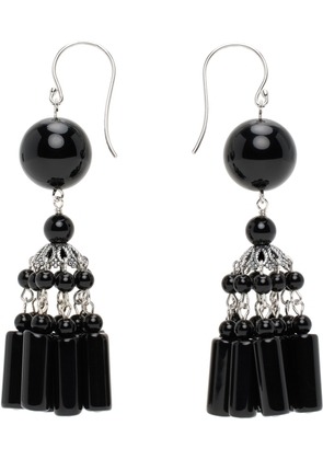 Sophie Buhai Silver & Black Flamenco Earrings