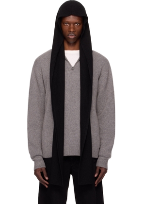 The Elder Statesman Black Wrap Hood