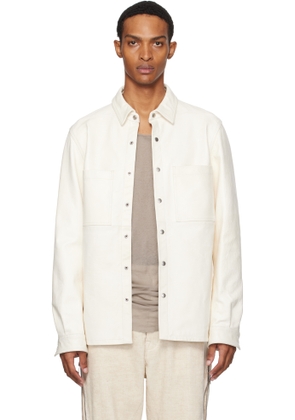 Rick Owens Off-White Concordians Outershirt Leather Jacket
