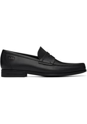 Ferragamo Black Athen Penny Loafers