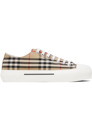 Burberry Beige Check Sneakers