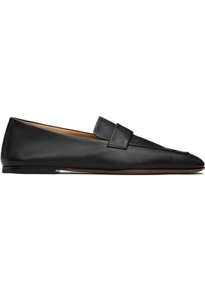 The Row Black Square Loafers