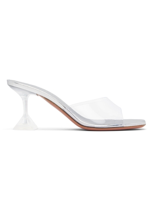 Amina Muaddi Transparent Lupita Glass Slipper 70 Heeled Sandals