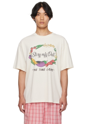 Story mfg. Off-White Grateful S/S T-Shirt