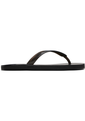 Ancient Greek Sandals Black Saionara Jelly Flip-Flops