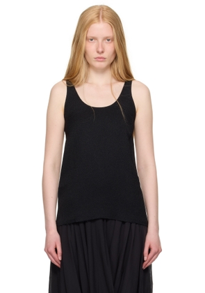 TOTEME Black Sablé Tank Top