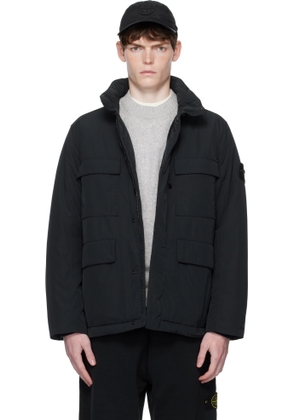Stone Island Black 4100049 Micro Twill Jacket