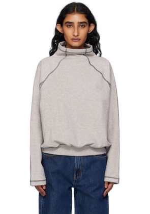 Baserange Gray Fold Turtleneck