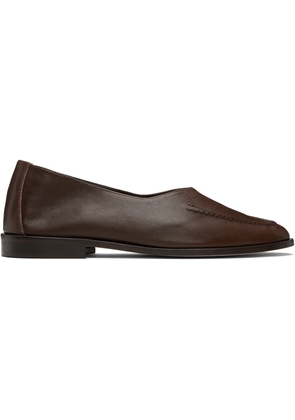 HEREU Brown Juliol Winter Slip-on Loafers