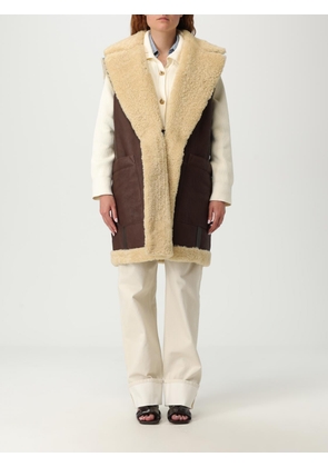 Fur Coat BOTTEGA VENETA Woman color Brown