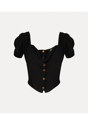 Vivienne Westwood Bea Corset Cardigan Org. Mako' Cotton Black 42 Women