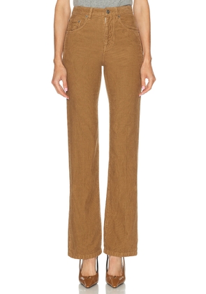 Saint Laurent Corduroy Wide Leg Pant in Fall Beige - Tan. Size 24 (also in 25, 26, 27, 28, 30, 31).