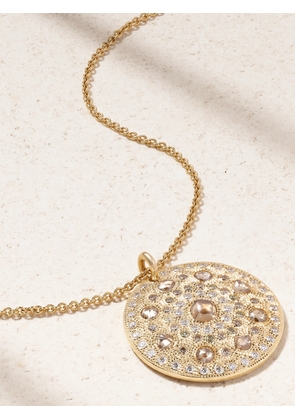 De Beers - Talisman Medal Large 18-karat Gold Diamond Necklace - One size