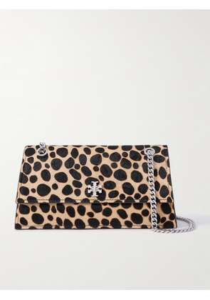 Tory Burch - Kira Turnlock Leopard-print Calf Hair Shoulder Bag - Animal print - One size