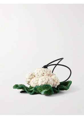 JW Anderson - Cauliflower Crocheted Cotton Bag Charm - Off-white - One size