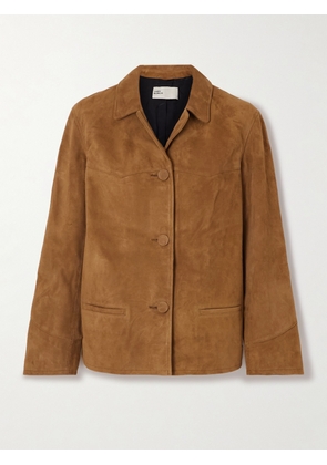 Tory Burch - Paneled Suede Blazer - Brown - x small,small,medium,large,x large