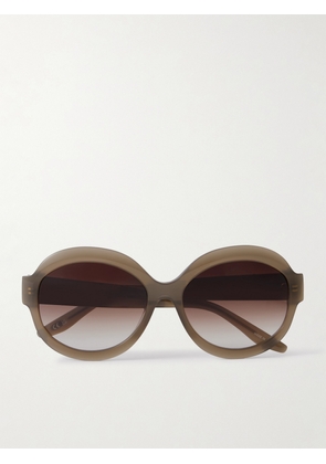 Barton Perreira - Orleandra Round-frame Acetate Sunglasses - Brown - One size