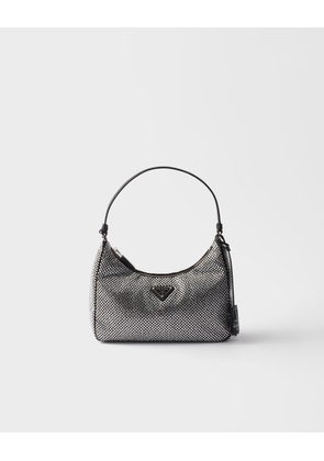 Prada Re-Edition 2005 mini crystal-studded satin bag