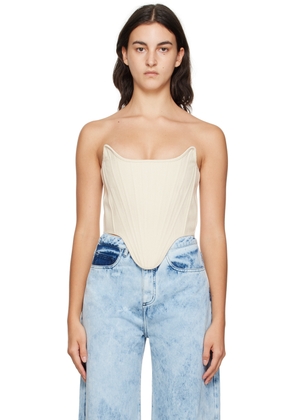 Marques Almeida Off-White Paneled Corset