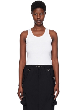 Coperni White Embroidered Tank Top