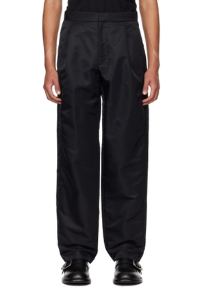 LGN Louis Gabriel Nouchi Black Five-Pocket Recycled Nylon Smoking Trousers