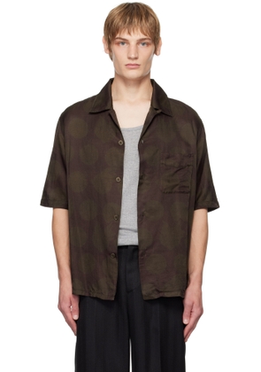 OUR LEGACY Purple & Brown Heusen Shirt