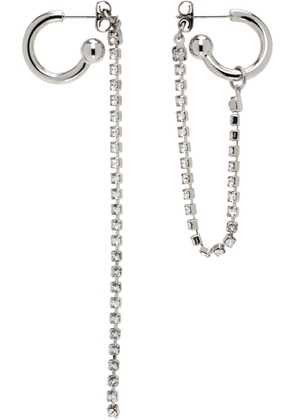 Justine Clenquet Silver Julia Crystal Earrings