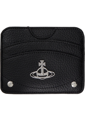Vivienne Westwood Black Half Moon Flat Card Holder