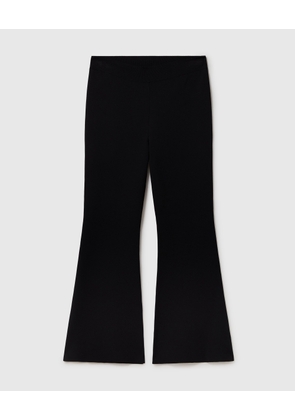 Stella McCartney - Compact Knit Flared Trousers, Woman, schwarz, Size: XXS