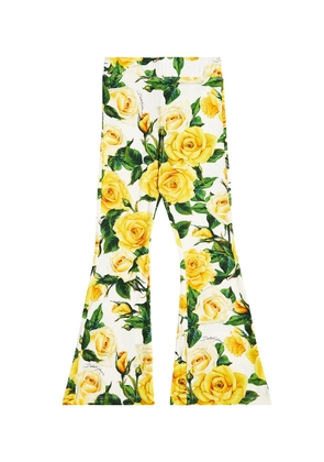 Dolce&Gabbana Kids Floral jersey sweatpants