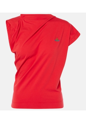 Vivienne Westwood Hebo Orb draped cotton top