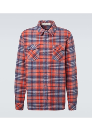 God's True Cashmere Americana cashmere shirt with amethyst