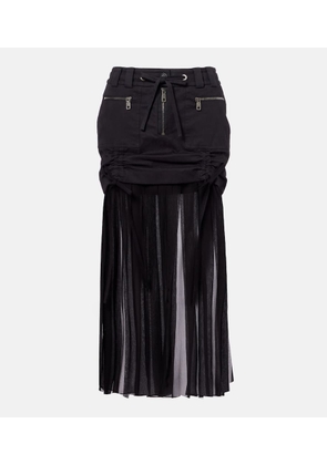 Dolce&Gabbana Silk and cotton midi skirt