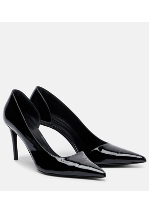 Khaite Jett D'Orsay 85 patent leather pumps