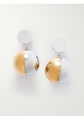 RABANNE - Silver And Gold-tone Clip Earrings - One size