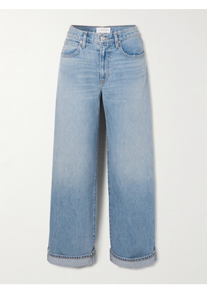 SLVRLAKE - Noah Relaxed Turn Up High-rise Straight-leg Jeans - Blue - 23,24,25,26,27,28,29,30,31,32