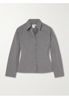 Calvin Klein Collection - Daisy Cotton-poplin Shirt - Gray - IT36,IT38,IT40,IT42,IT44,IT46
