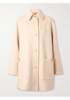 Valentino Garavani - Embellished Wool Coat - Cream - IT36,IT38,IT40,IT42,IT44,IT46,IT48