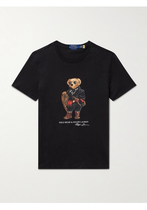 Polo Ralph Lauren - Printed Cotton-Jersey T-Shirt - Men - Black - XS