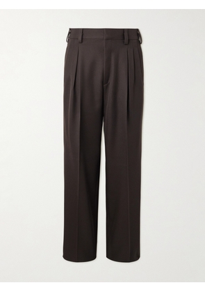 Zegna - Straight-Leg Wool-Twill Trousers - Men - Gray - IT 46